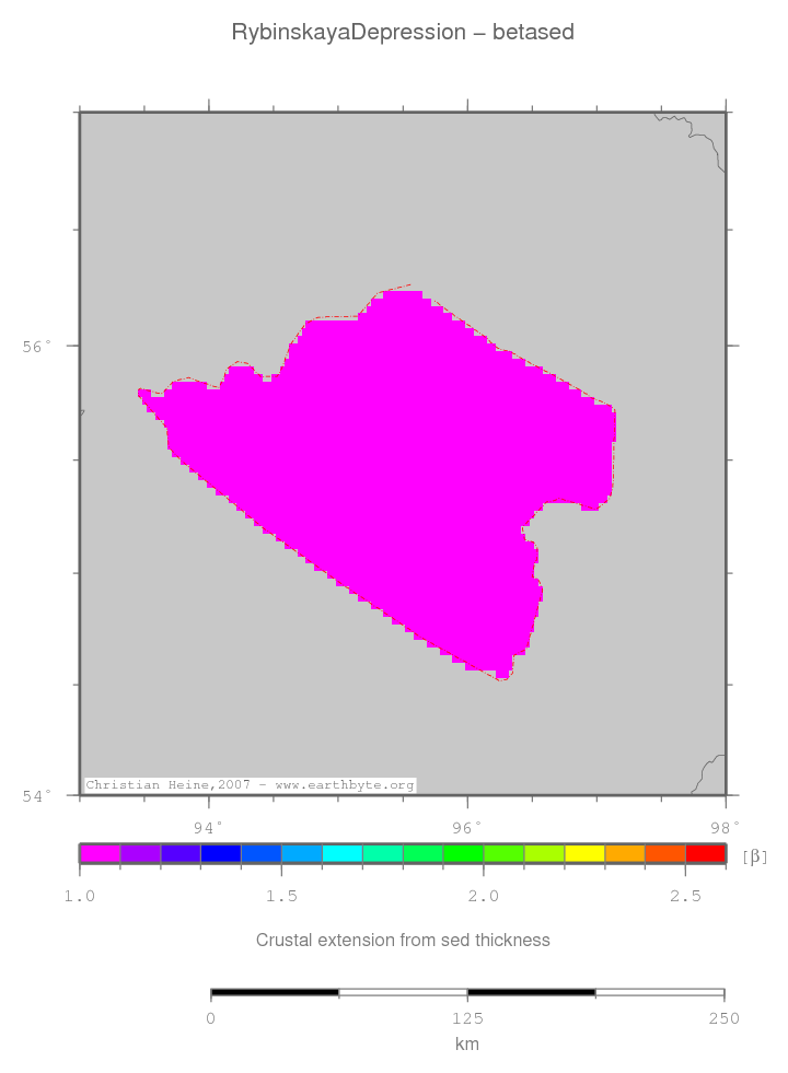 Rybinskaya Depression location map