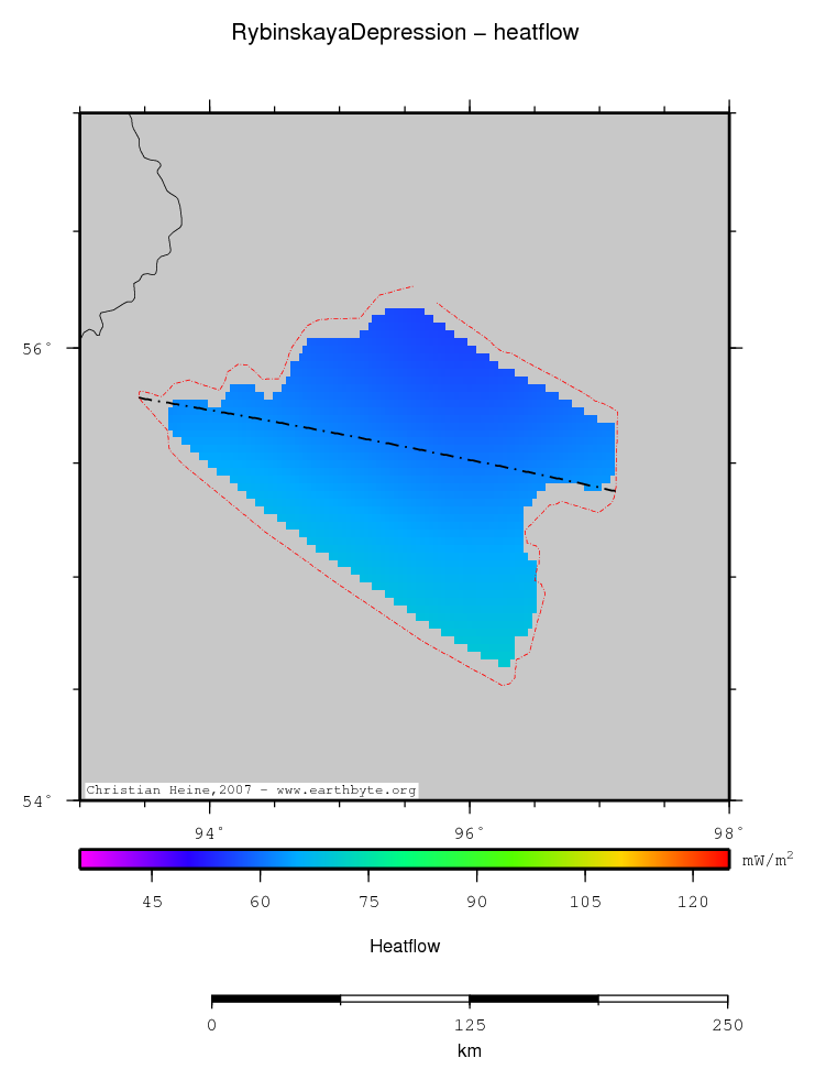 Rybinskaya Depression location map