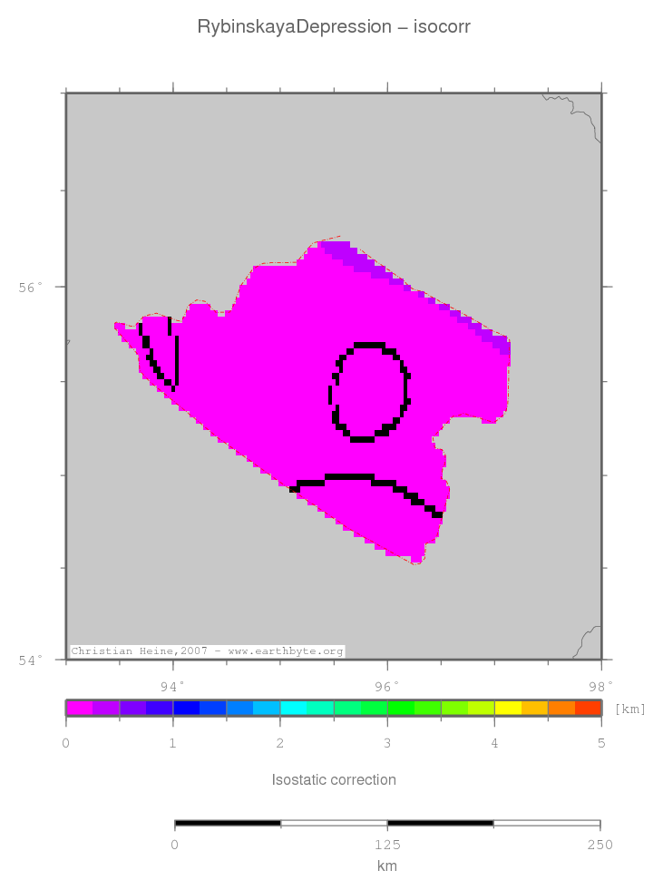 Rybinskaya Depression location map