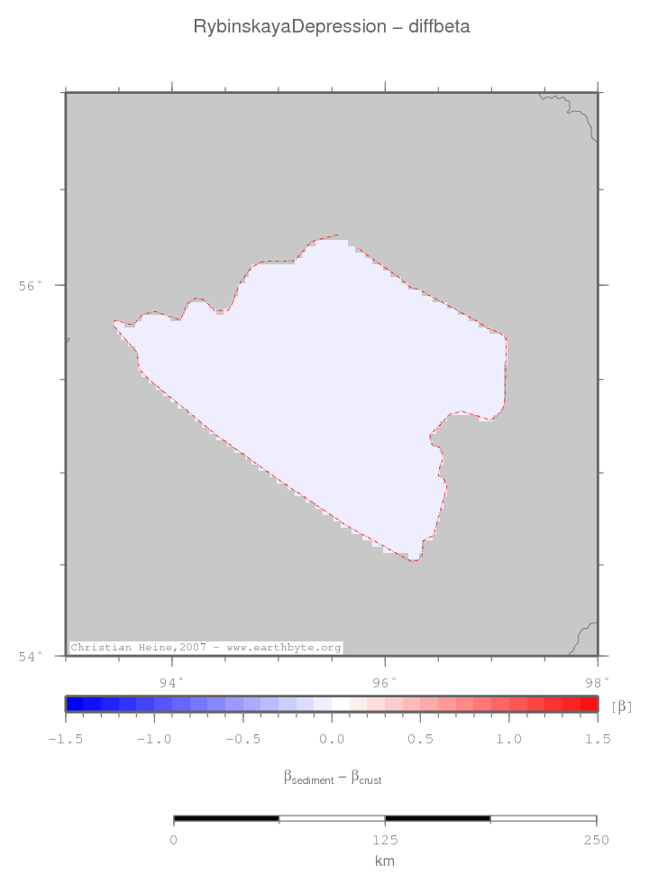 Rybinskaya Depression location map