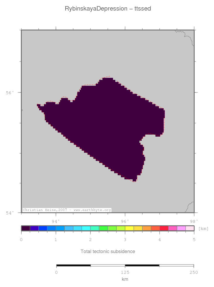 Rybinskaya Depression location map