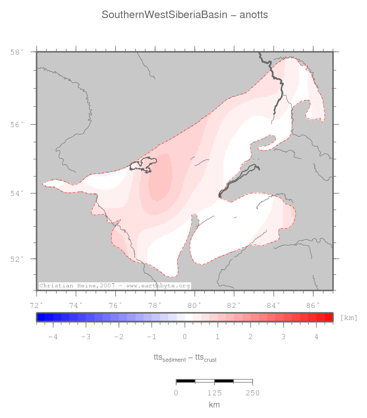 Southern West Siberia Basin location map