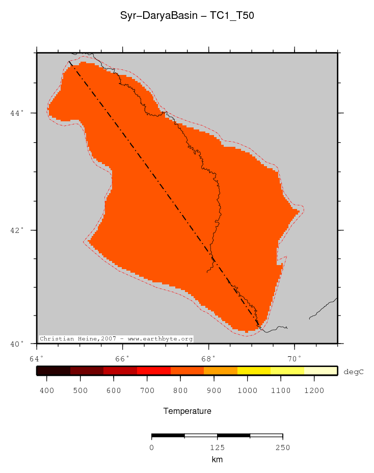 Syr-Darya Basin location map