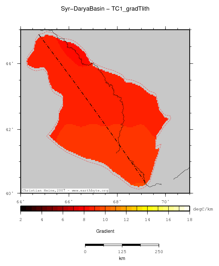 Syr-Darya Basin location map