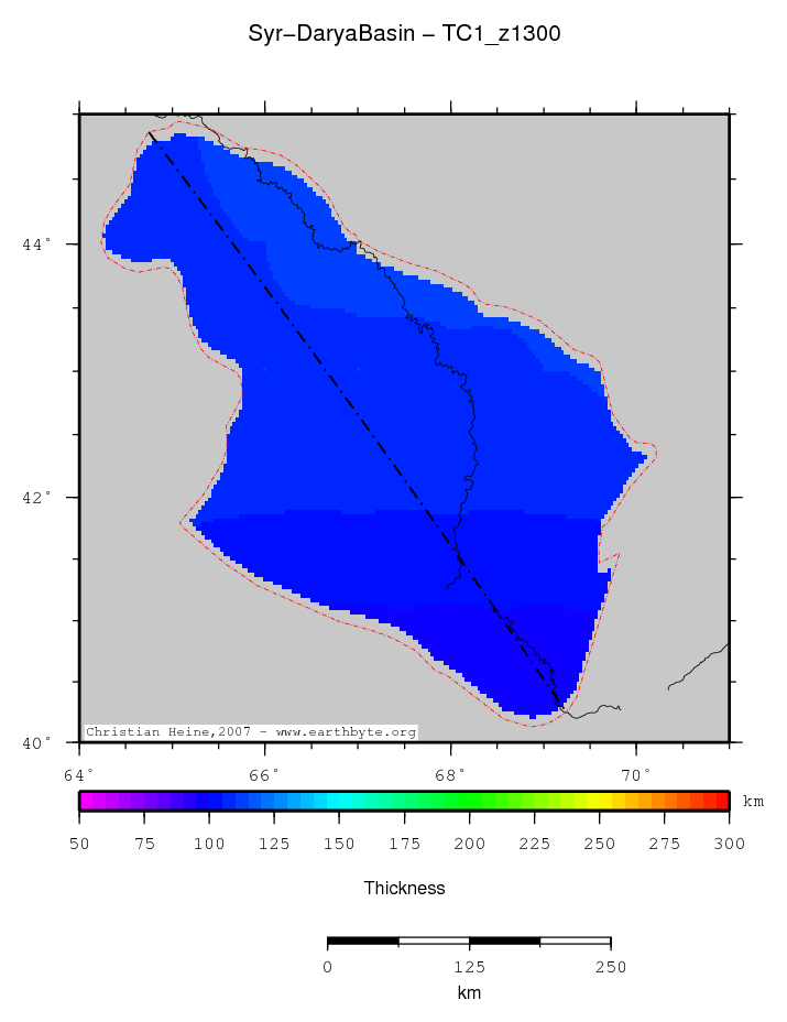 Syr-Darya Basin location map