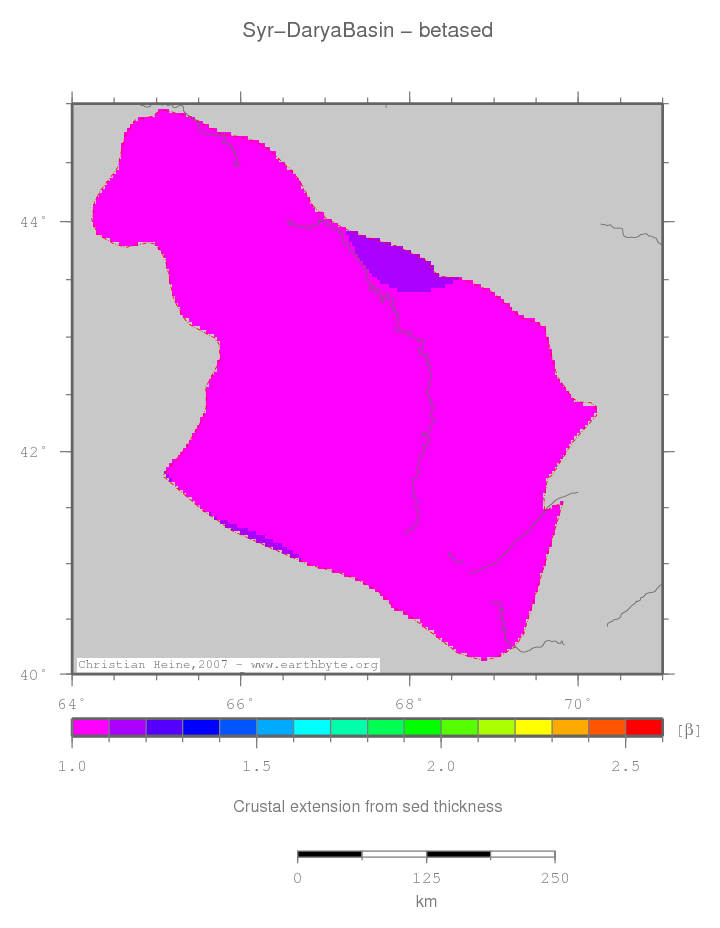 Syr-Darya Basin location map