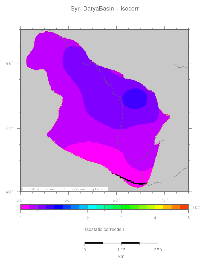 Syr-Darya Basin location map