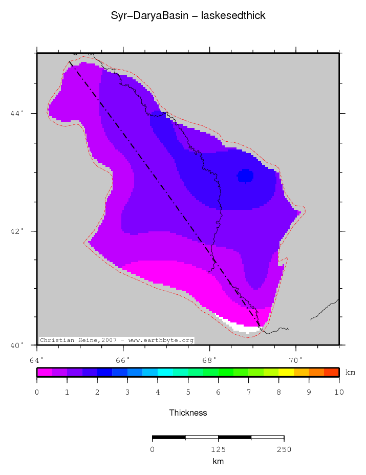 Syr-Darya Basin location map