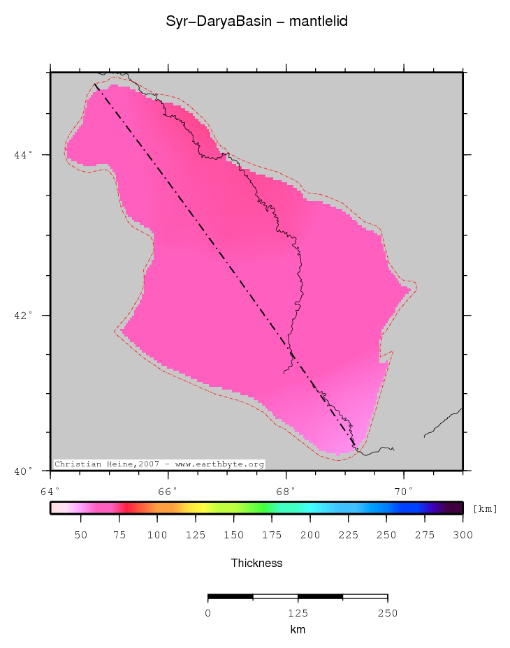 Syr-Darya Basin location map