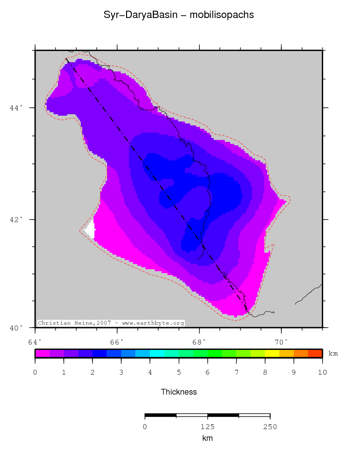 Syr-Darya Basin location map