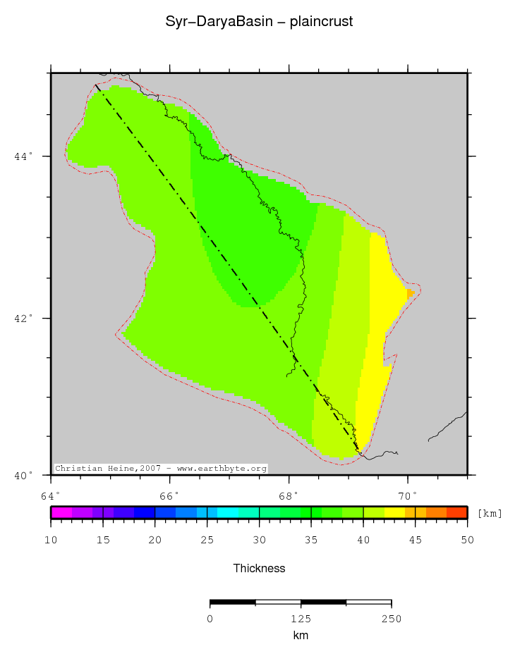 Syr-Darya Basin location map