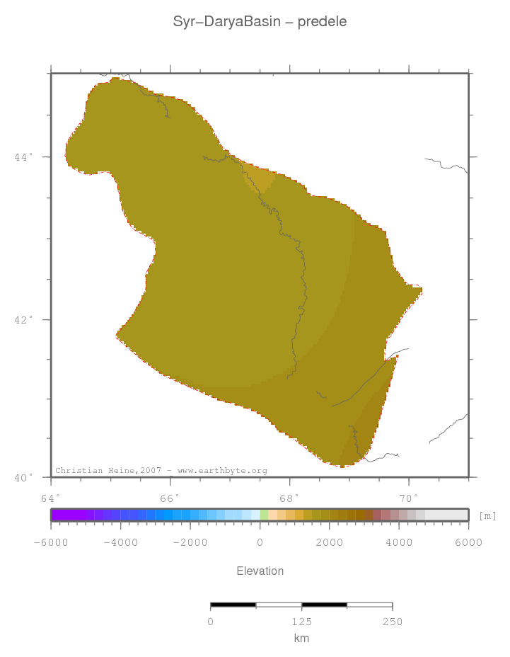 Syr-Darya Basin location map