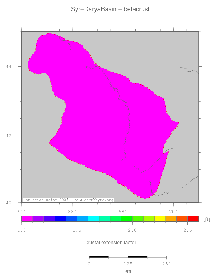 Syr-Darya Basin location map