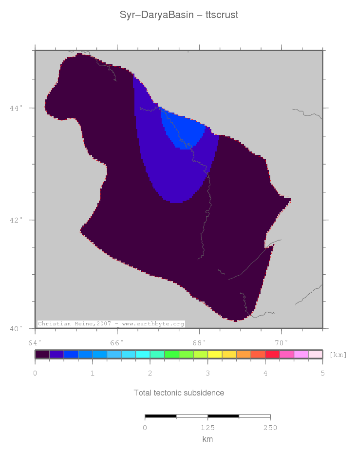 Syr-Darya Basin location map