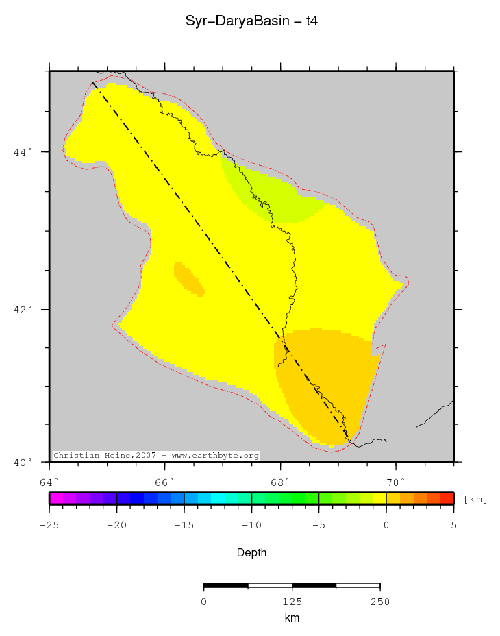 Syr-Darya Basin location map