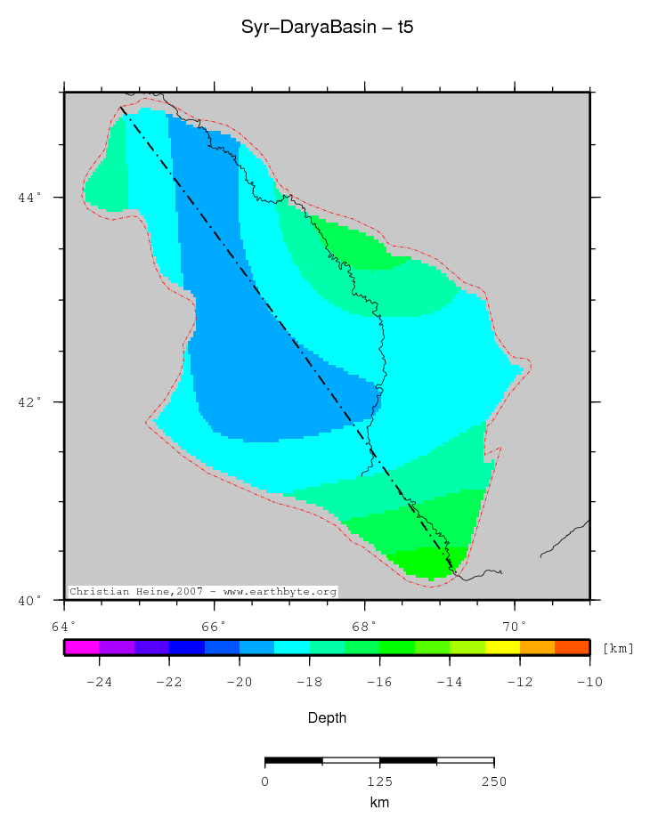 Syr-Darya Basin location map