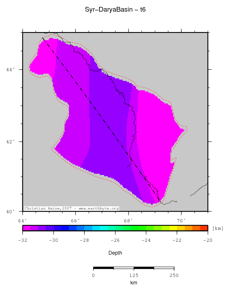 Syr-Darya Basin location map