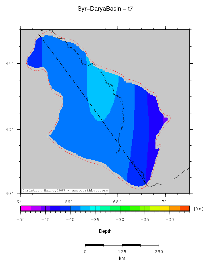 Syr-Darya Basin location map