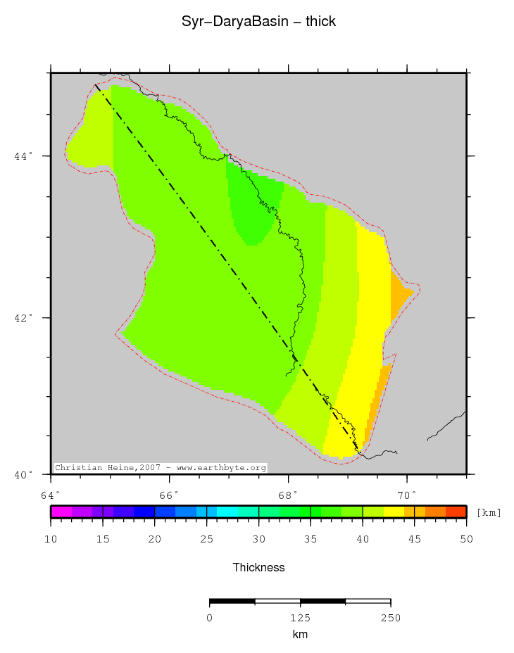 Syr-Darya Basin location map