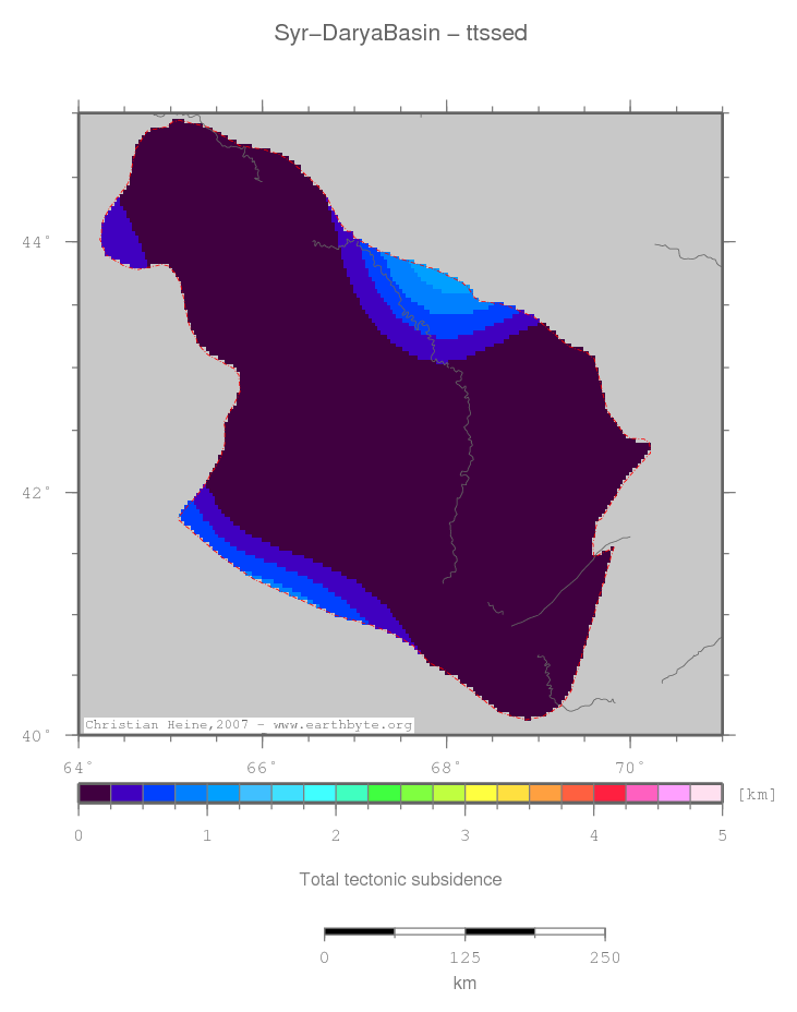 Syr-Darya Basin location map