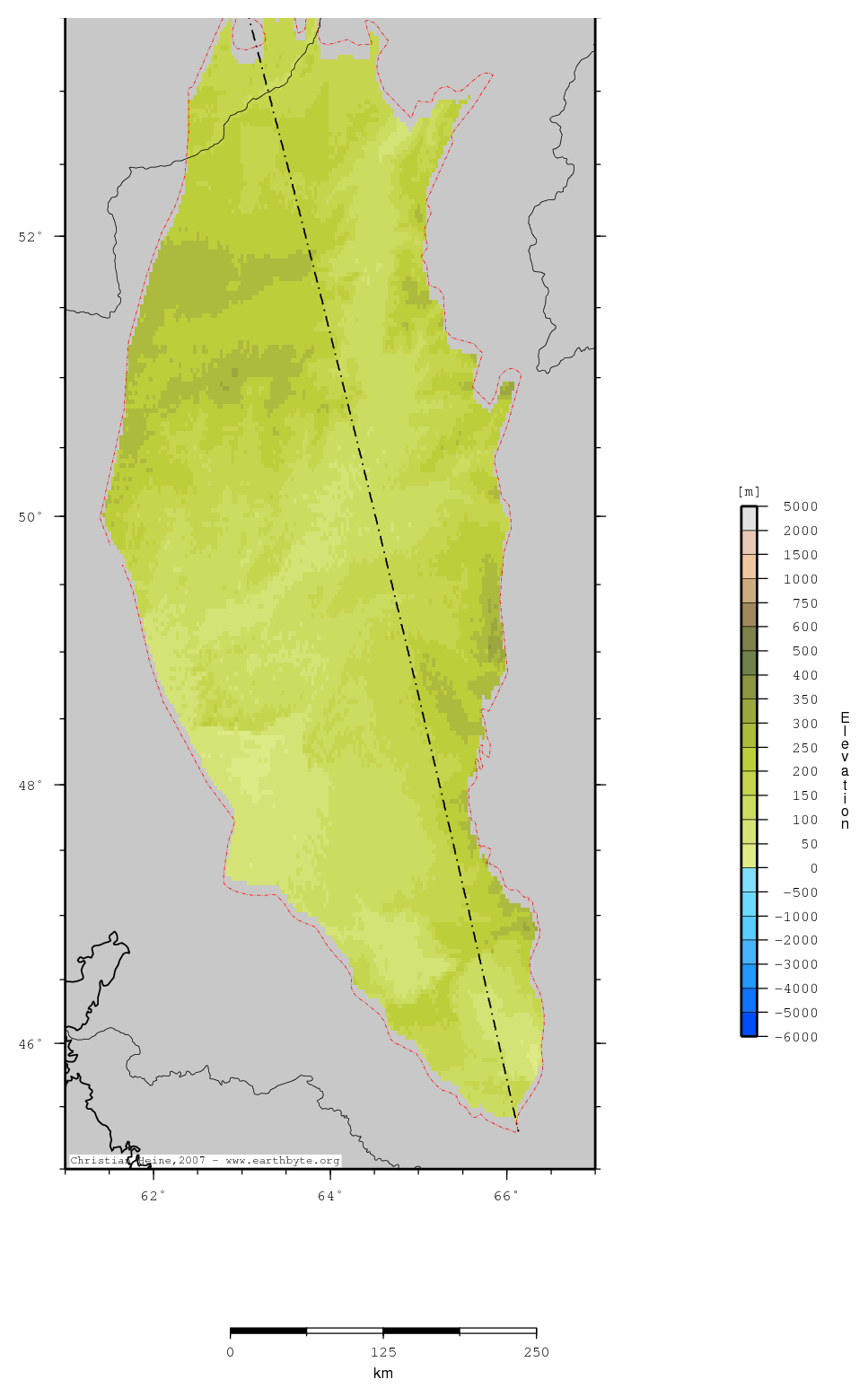 Turgay Syneclise location map