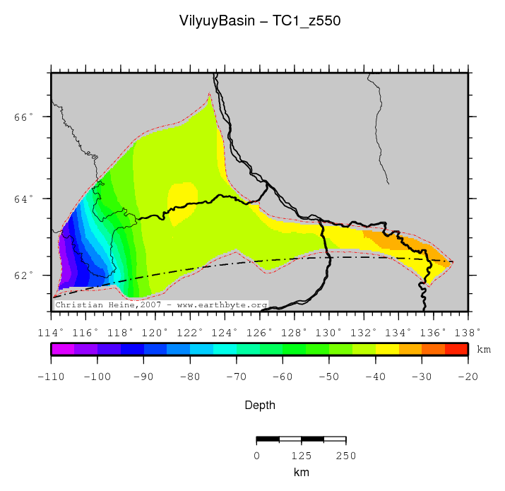 Vilyuy Basin location map