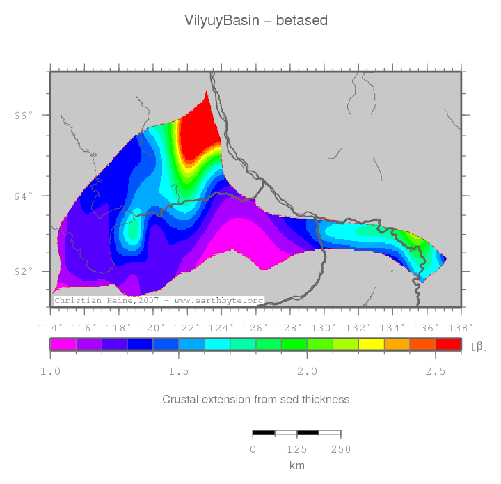 Vilyuy Basin location map