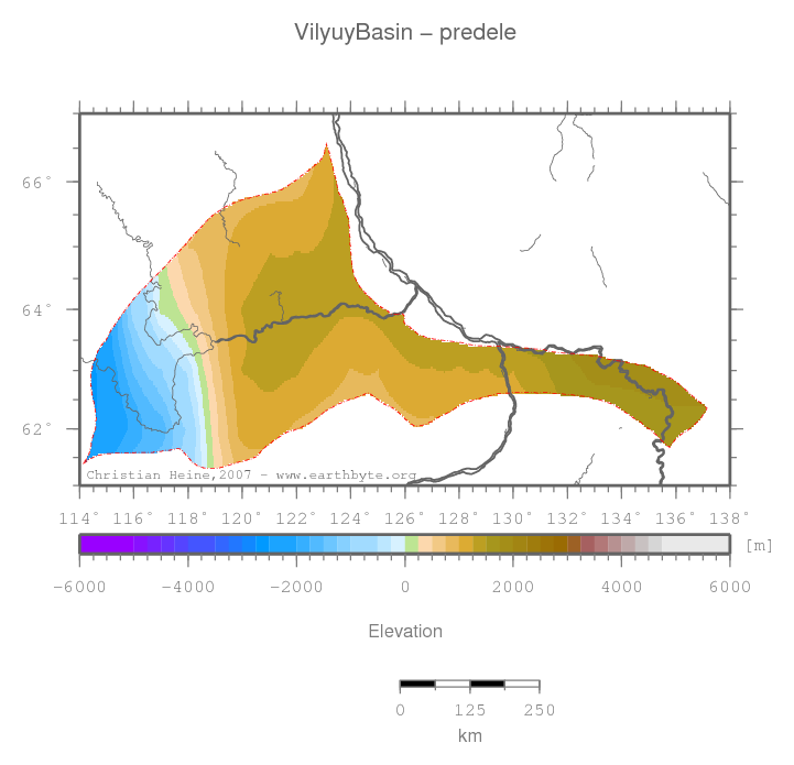 Vilyuy Basin location map