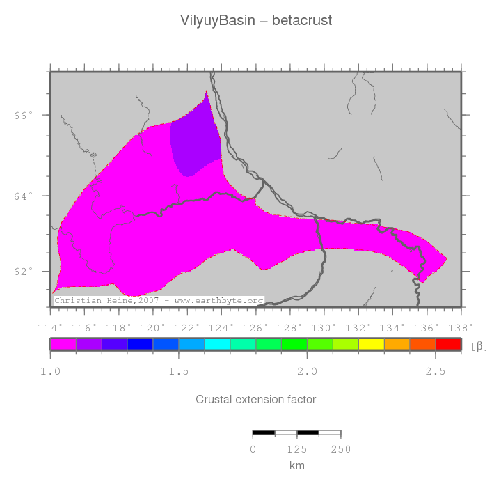 Vilyuy Basin location map