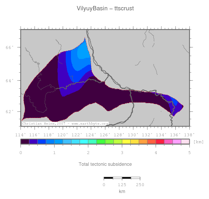 Vilyuy Basin location map