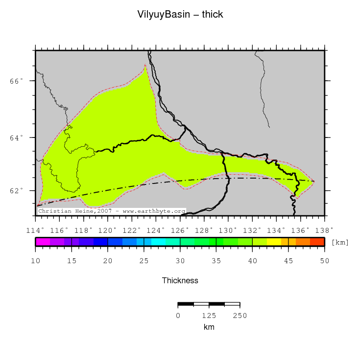 Vilyuy Basin location map