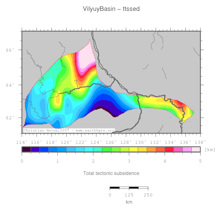 Vilyuy Basin location map