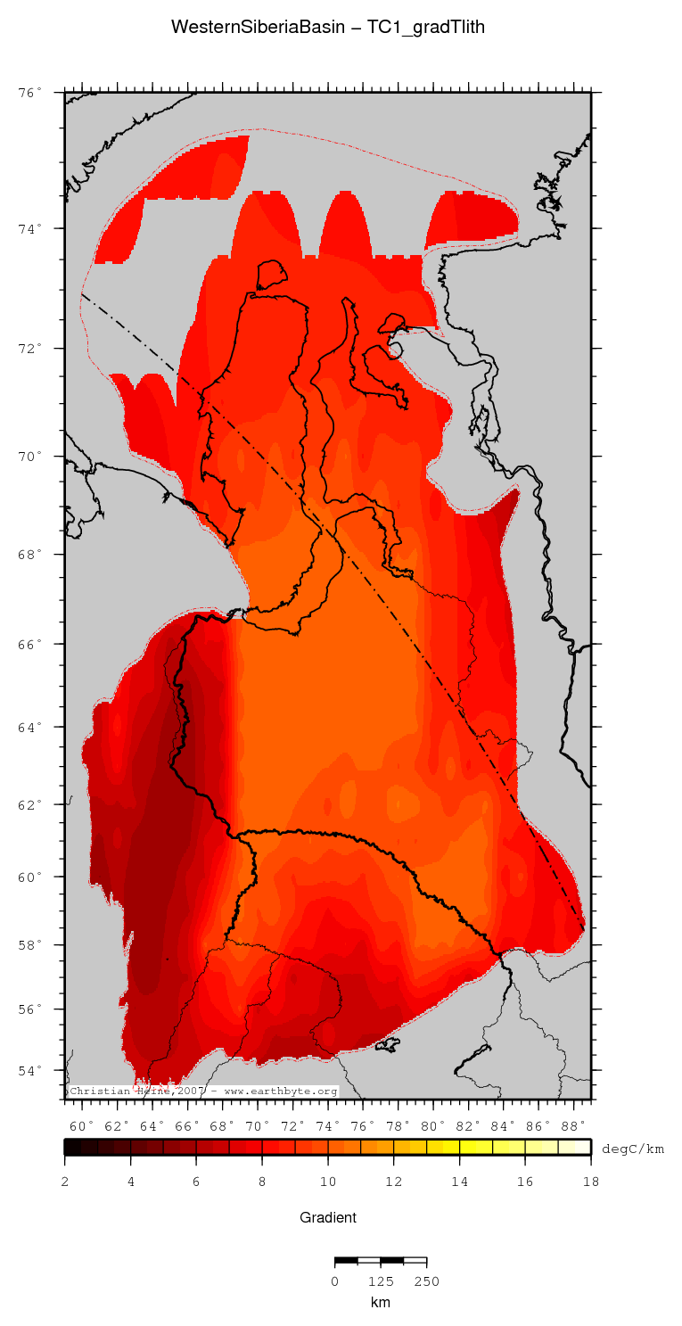 Western Siberia Basin location map