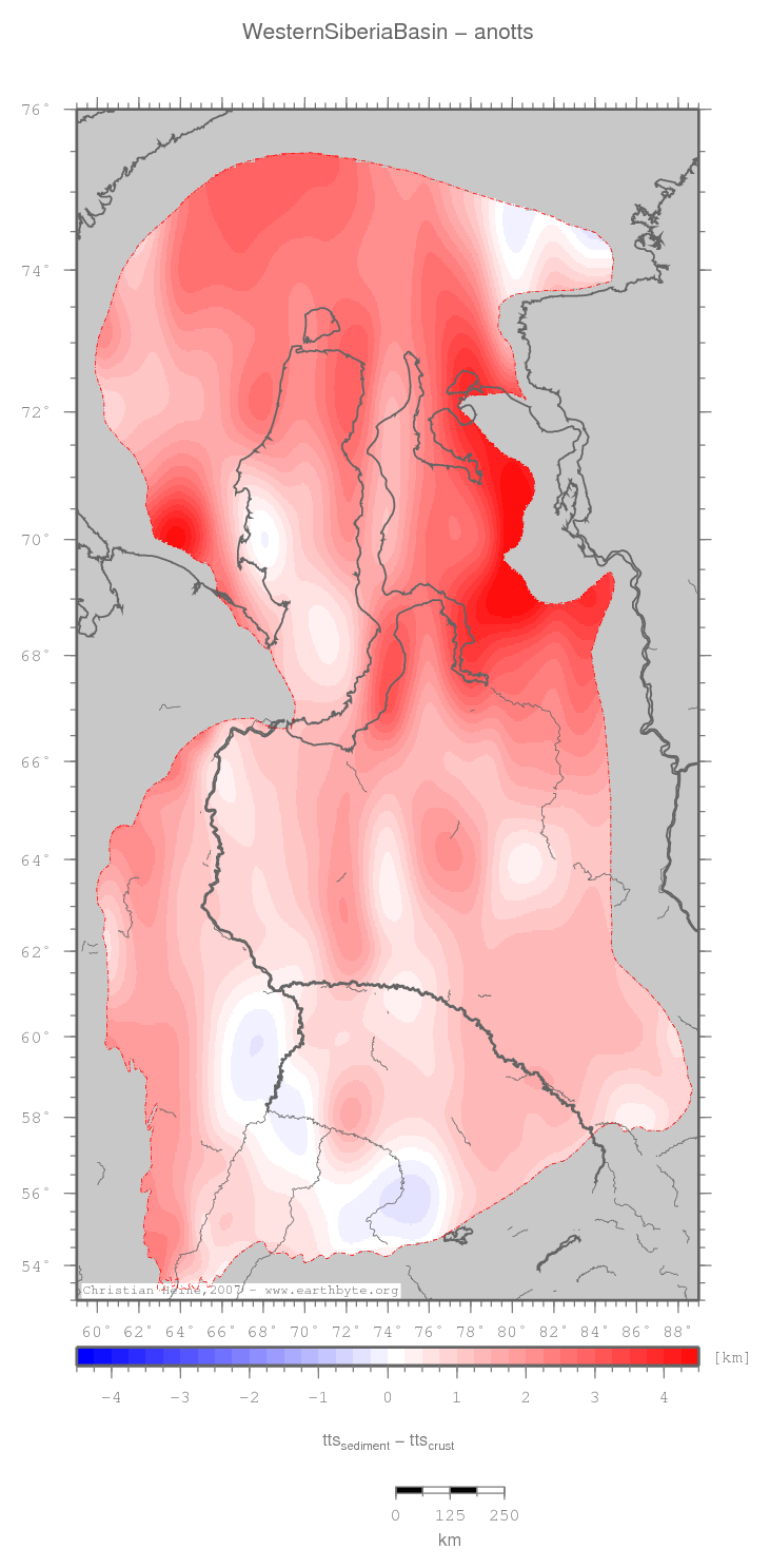 Western Siberia Basin location map