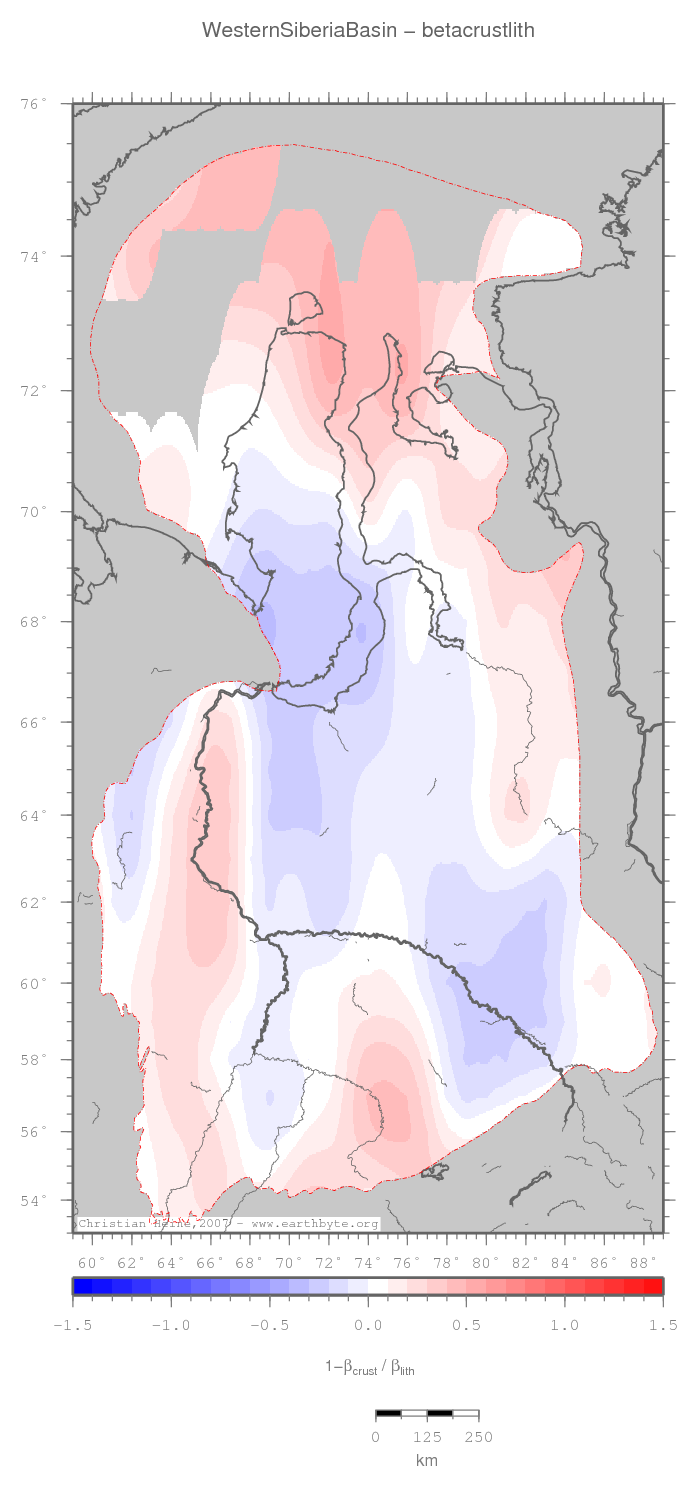 Western Siberia Basin location map