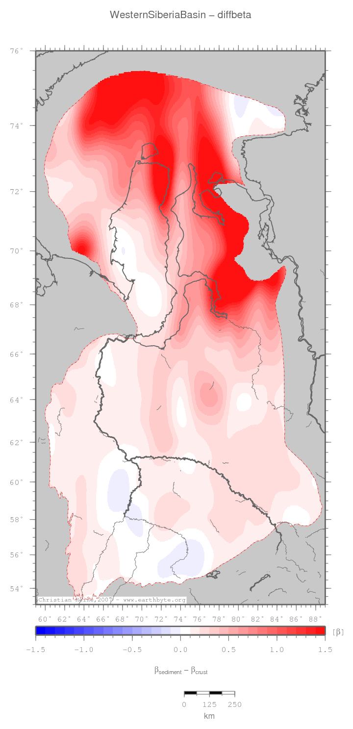 Western Siberia Basin location map