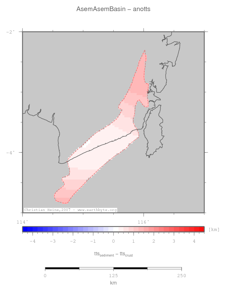 Asem Asem Basin location map