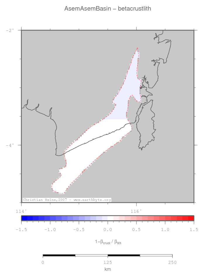 Asem Asem Basin location map