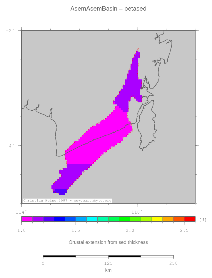 Asem Asem Basin location map