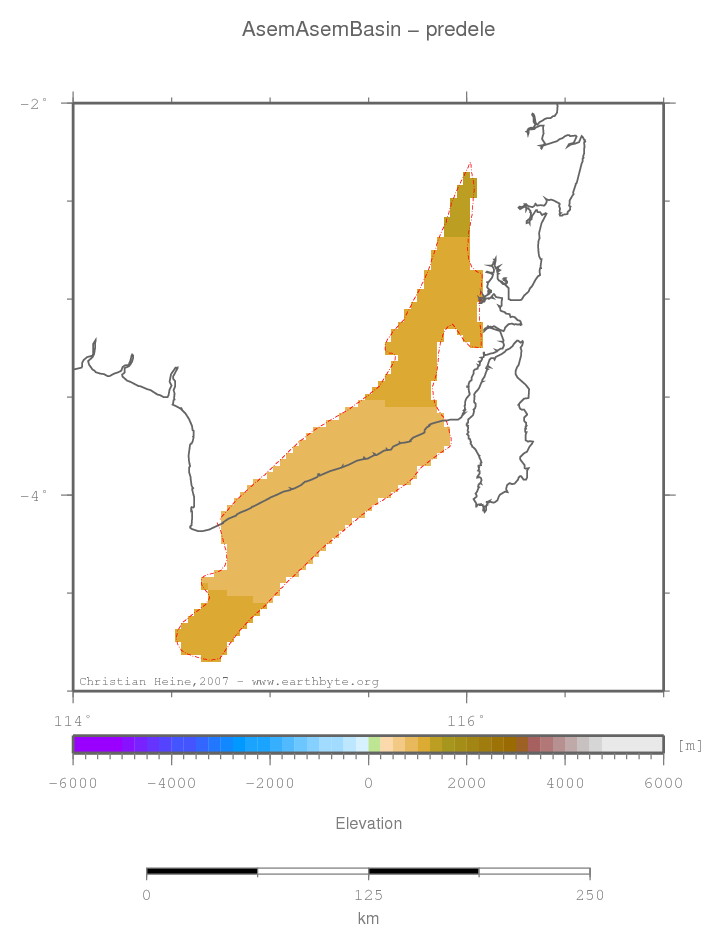 Asem Asem Basin location map