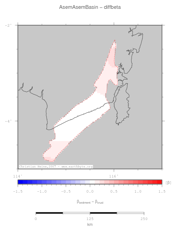 Asem Asem Basin location map