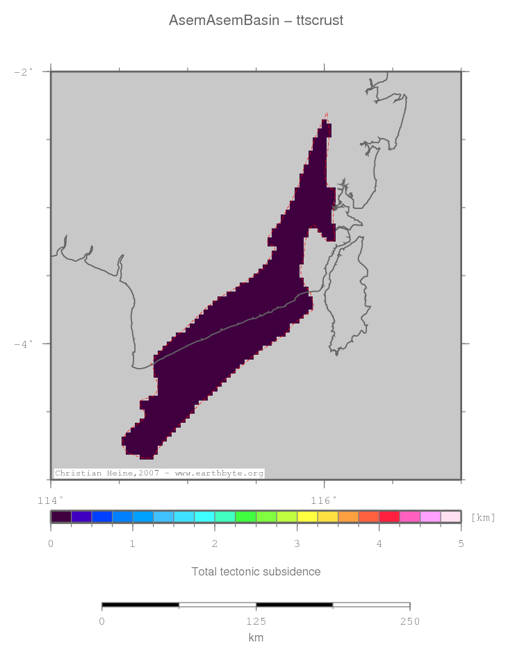 Asem Asem Basin location map