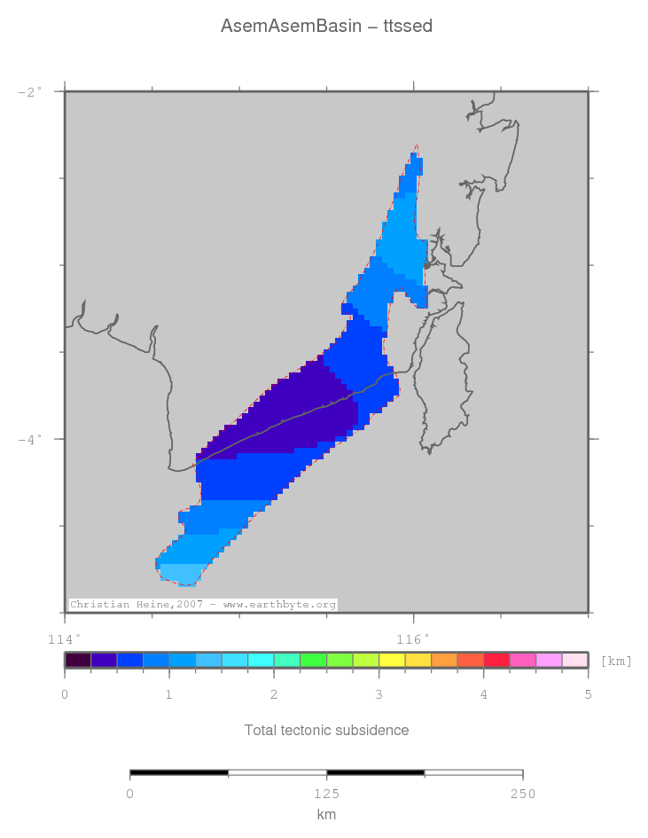 Asem Asem Basin location map