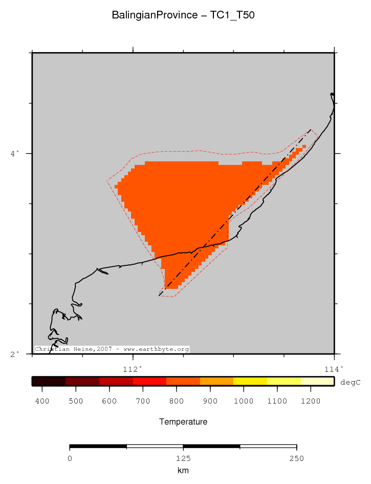 Balingian Province location map