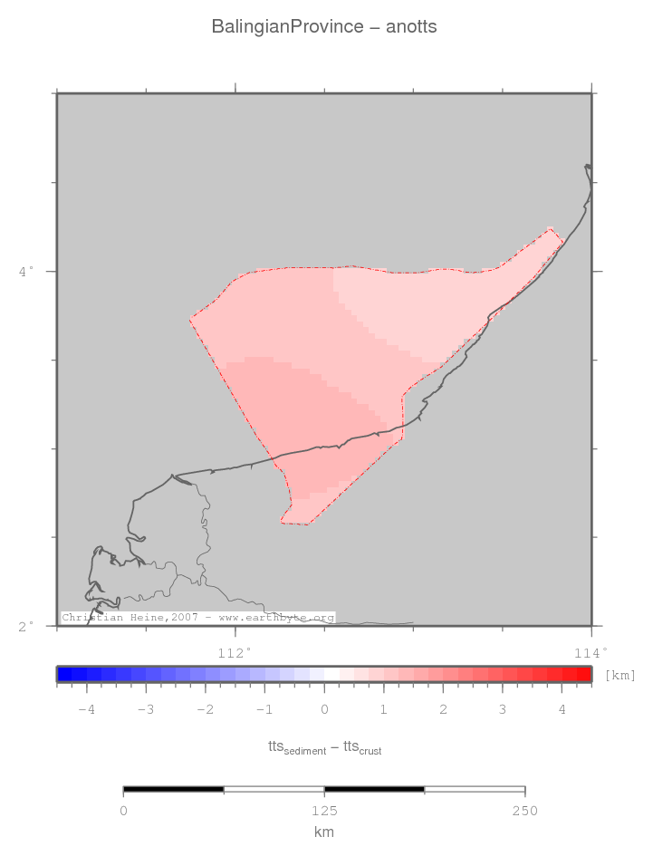 Balingian Province location map