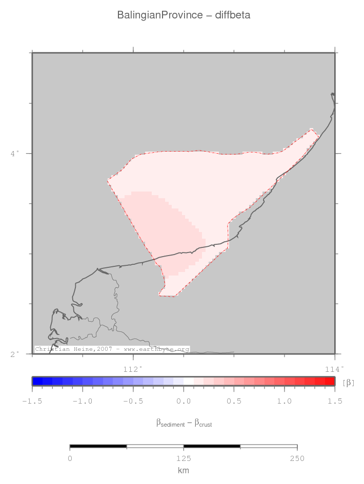 Balingian Province location map