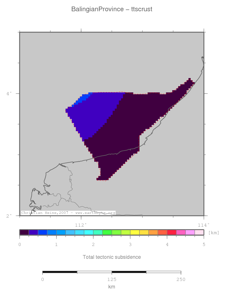 Balingian Province location map