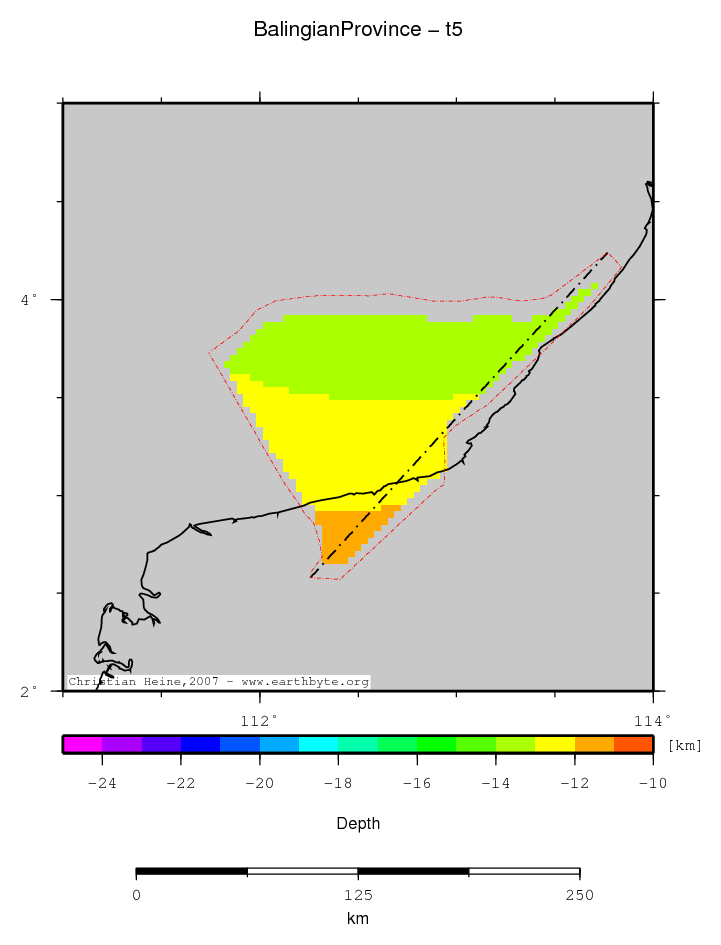 Balingian Province location map
