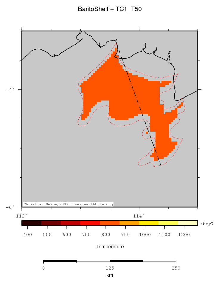 Barito Shelf location map