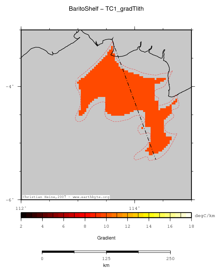 Barito Shelf location map